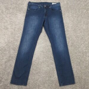 Buffalo David Bitton Jeans Mens 30x32 Blue Axel Slim Stretch Faded Denim Pants